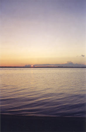 Закат над озером Пено